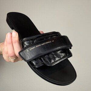 Christian Dior Leather Slides - 36